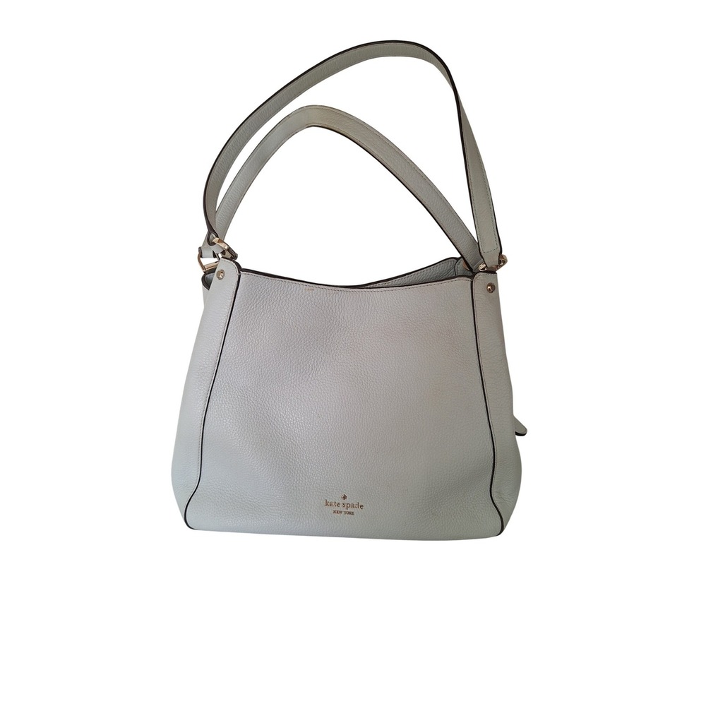 Kate‎ Spade On Purpose Studded Sea Foam Mint Green Leather Tote Shoulder Bag
